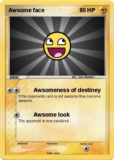 Pokemon Awsome face