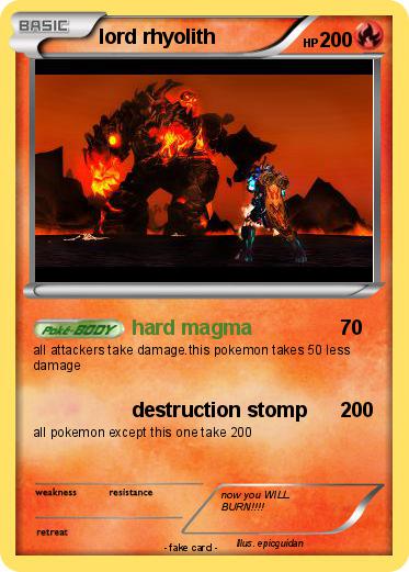 Pokemon lord rhyolith