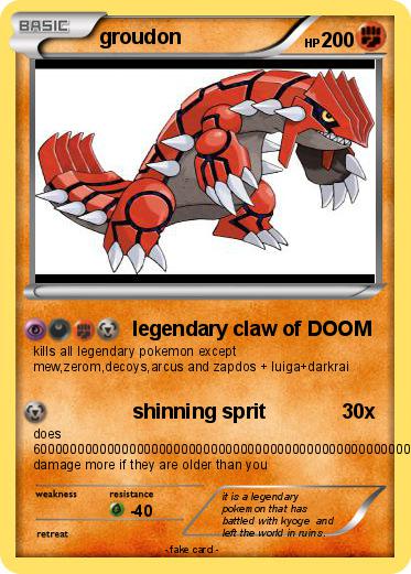 Pokemon groudon