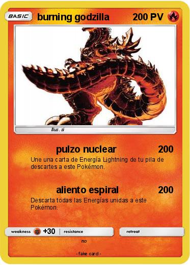 Pokemon burning godzilla