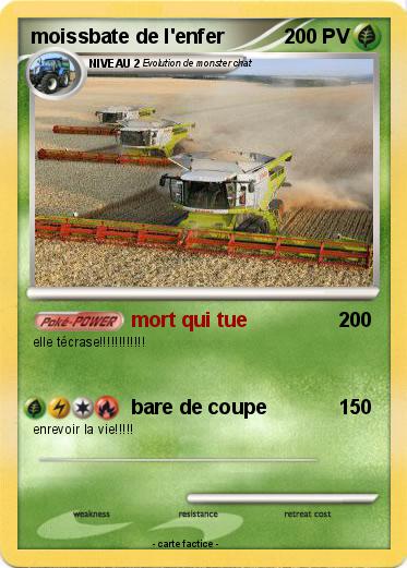 Pokemon moissbate de l'enfer