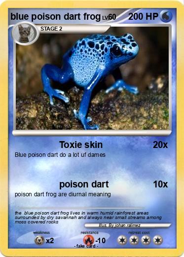 Pokemon blue poison dart frog