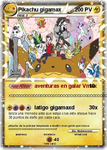 Pokemon Pikachu gigamax