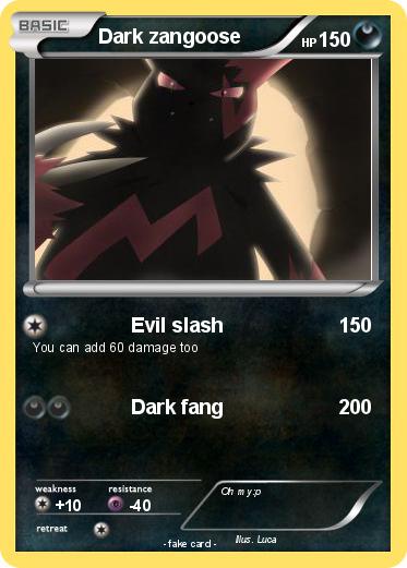Pokemon Dark zangoose