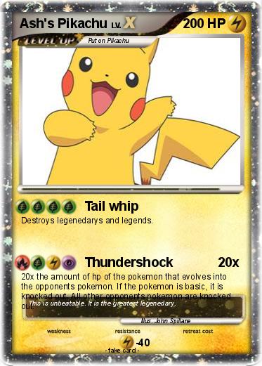 Pokemon Ash's Pikachu