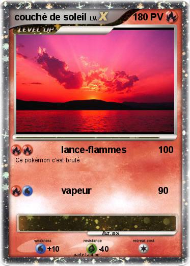 Pokemon couché de soleil