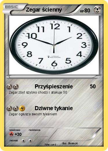 Pokemon Zegar ścienny