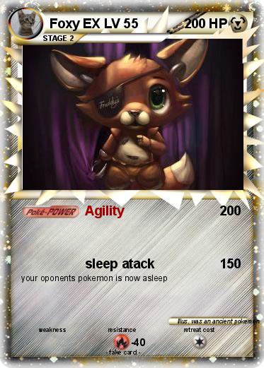 Pokemon Foxy EX LV 55
