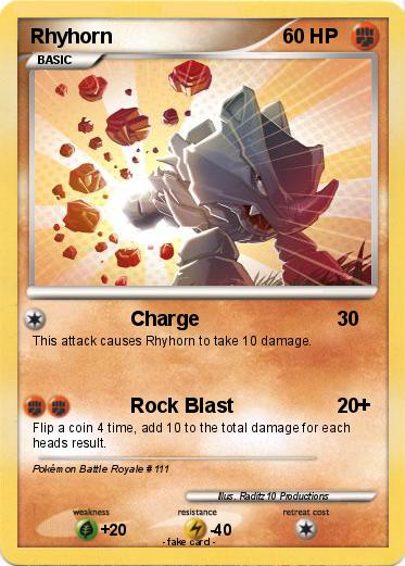 Pokemon Rhyhorn