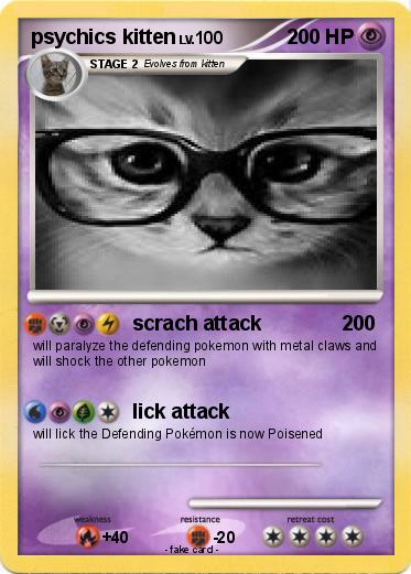 Pokemon psychics kitten