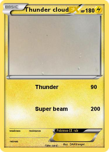 Pokemon Thunder cloud