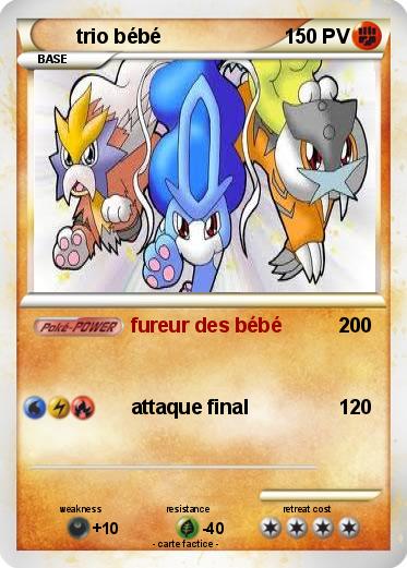 Pokemon trio bébé