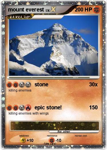 Pokemon mount everest