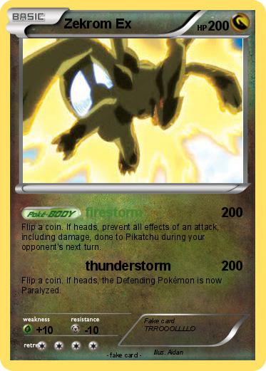 Pokemon Zekrom Ex