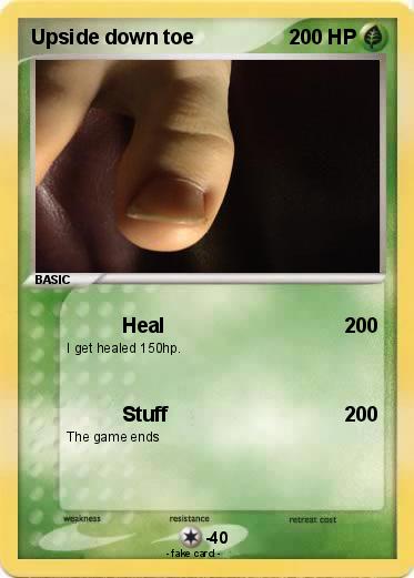 Pokemon Upside down toe