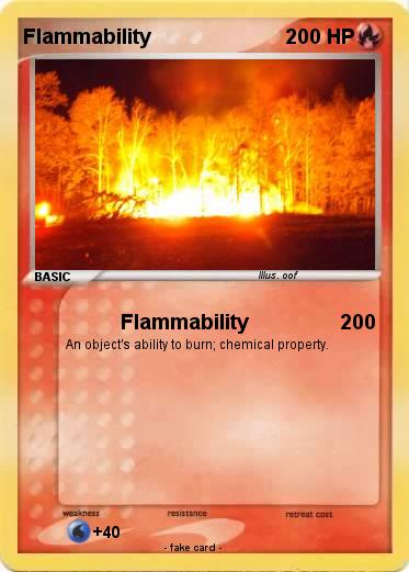 Pokemon Flammability