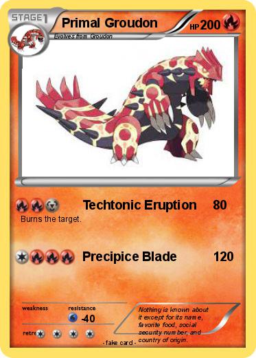 Pokemon Primal Groudon