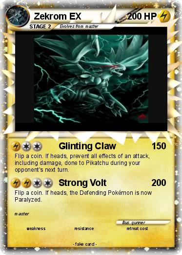 Pokemon Zekrom EX