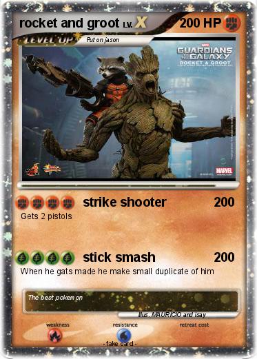 Pokemon rocket and groot