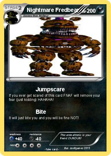 Pokemon Nightmare Fredbear