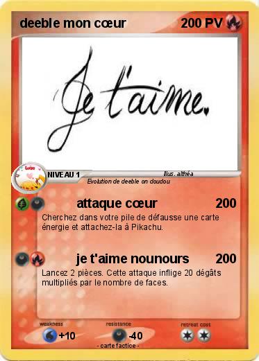 Pokemon deeble mon cœur