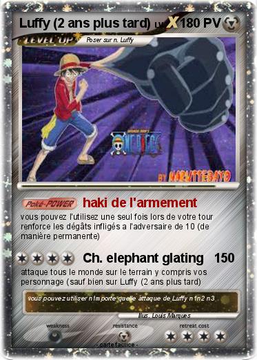 Pokemon Luffy (2 ans plus tard)