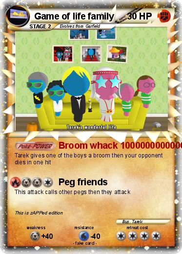 Pokemon Game of life family