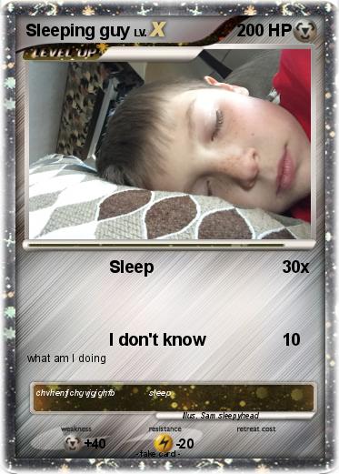 Pokemon Sleeping guy
