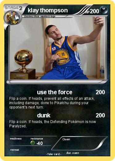 Pokemon klay thompson