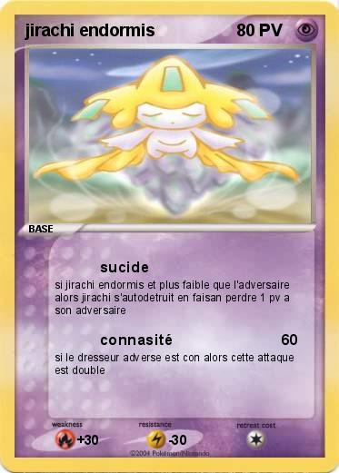 Pokemon jirachi endormis