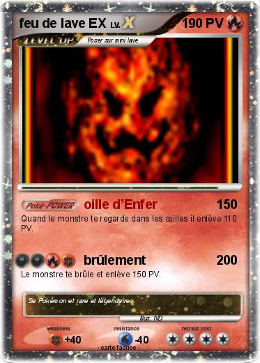Pokemon feu de lave EX