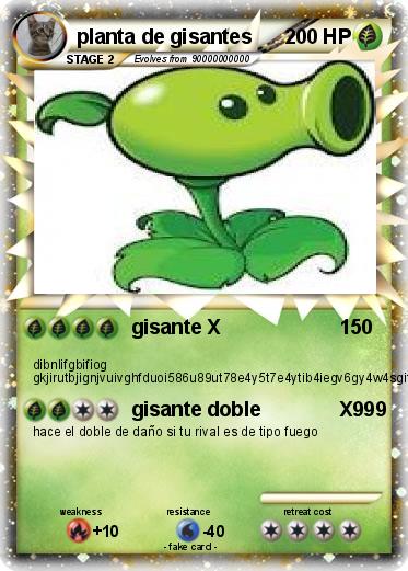 Pokemon planta de gisantes