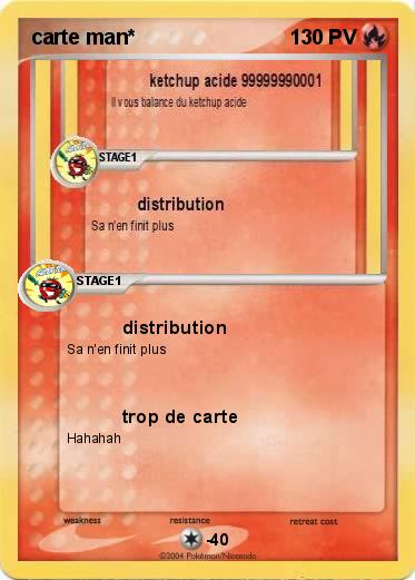 Pokemon carte man*