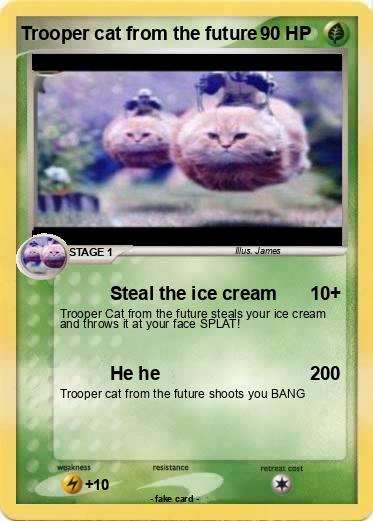 Pokemon Trooper cat from the future