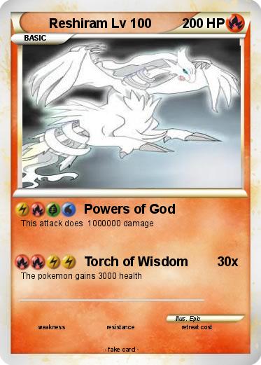 Pokemon Reshiram Lv 100