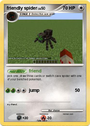 Pokemon friendly spider