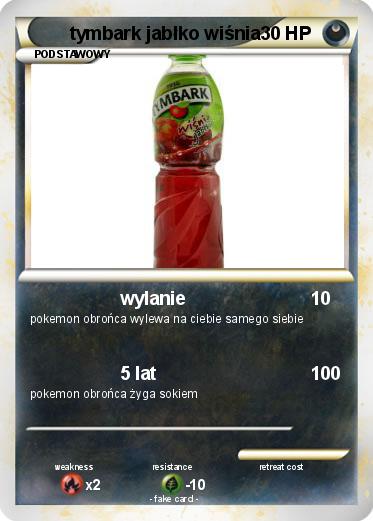 Pokemon tymbark jabłko wiśnia