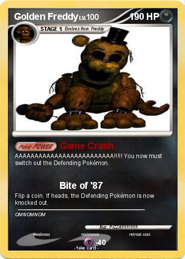 Pokemon Golden Freddy