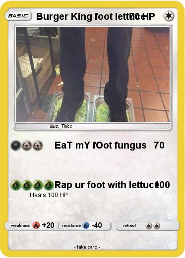 Pokemon Burger King foot lettuce