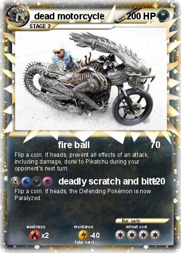 Pokemon dead motorcycle