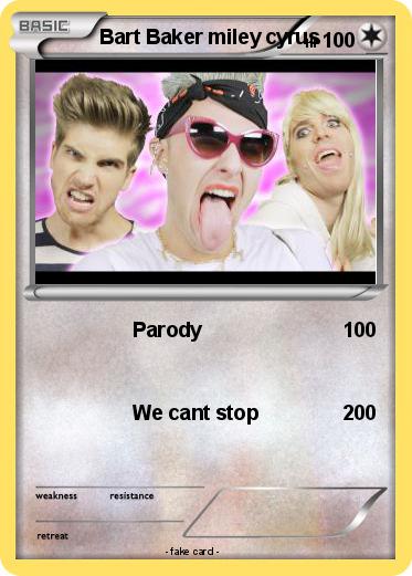 Pokemon Bart Baker miley cyrus