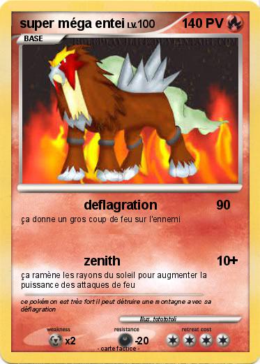 Pokemon super méga entei
