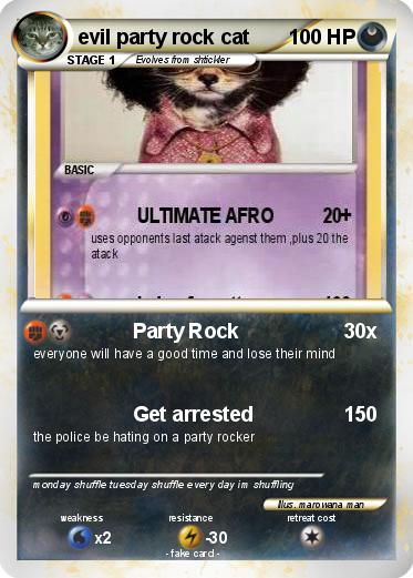 Pokemon evil party rock cat