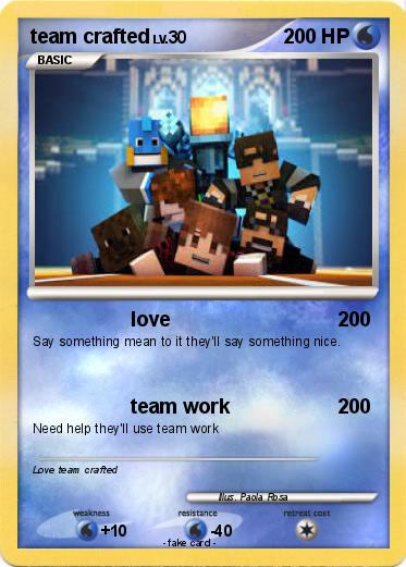 Pokemon team crafted