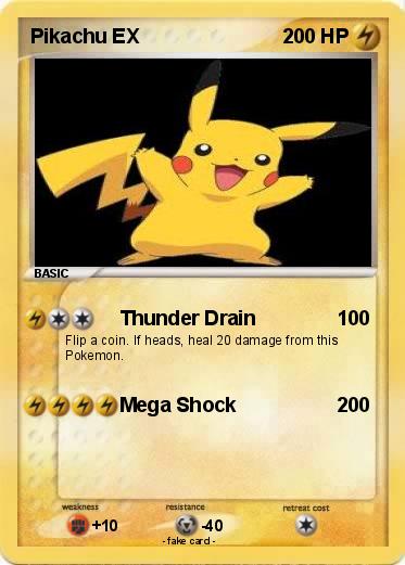 Pokemon Pikachu EX