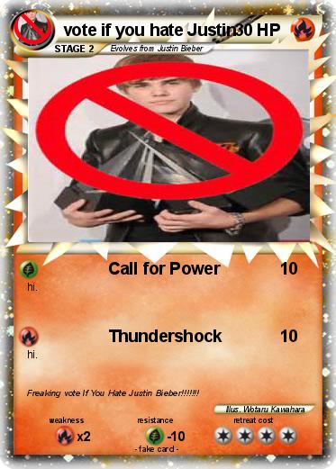 Pokemon vote if you hate Justin