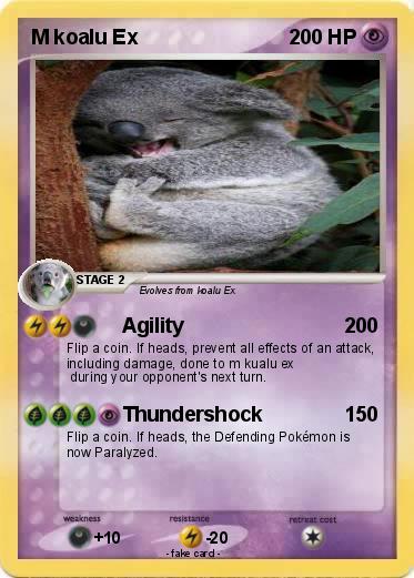 Pokemon M koalu Ex