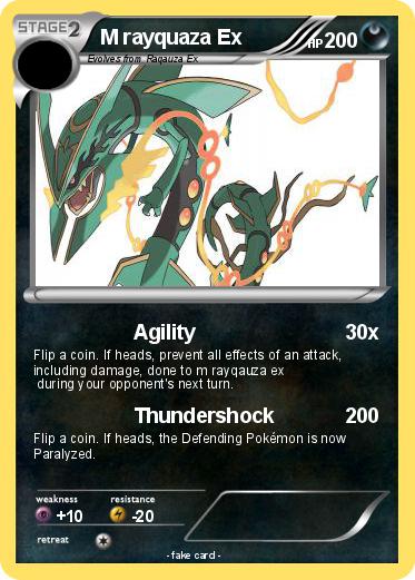 Pokemon M rayquaza Ex