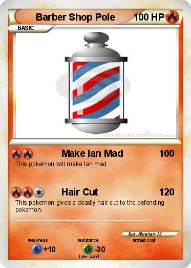 Pokemon Barber Shop Pole