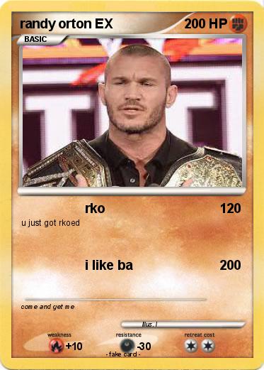 Pokemon randy orton EX